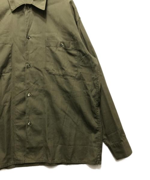 COMOLI（コモリ）COMOLI (コモリ) OD オープンカラーシャツ　17AW　L03-02005 カーキ サイズ:2の古着・服飾アイテム