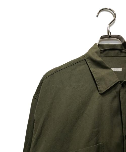 COMOLI（コモリ）COMOLI (コモリ) OD オープンカラーシャツ　17AW　L03-02005 カーキ サイズ:2の古着・服飾アイテム