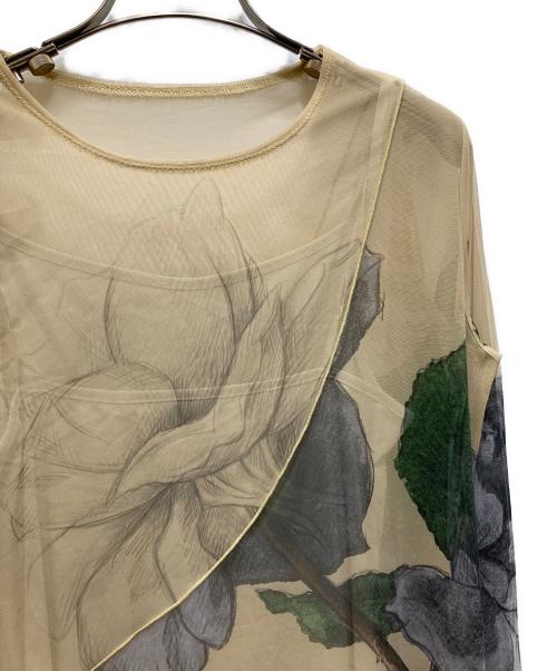 Ameri（アメリ）AMERI (アメリ) UND SKETCH FLOWER SKIN DRESS 02320570710 イエロー サイズ:Sの古着・服飾アイテム