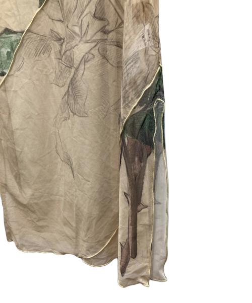 Ameri（アメリ）AMERI (アメリ) UND SKETCH FLOWER SKIN DRESS 02320570710 イエロー サイズ:Sの古着・服飾アイテム