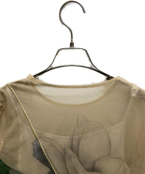 Ameri（アメリ）AMERI (アメリ) UND SKETCH FLOWER SKIN DRESS 02320570710 イエロー サイズ:Sの古着・服飾アイテム