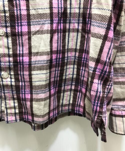 SUPREME（シュプリーム）Supreme (シュプリーム) 24SS Printed Hooded Flannel Shirt（プリンテッドフーデッドフランネルシャツ） パープル サイズ:Sの古着・服飾アイテム
