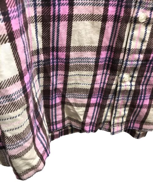 SUPREME（シュプリーム）Supreme (シュプリーム) 24SS Printed Hooded Flannel Shirt（プリンテッドフーデッドフランネルシャツ） パープル サイズ:Sの古着・服飾アイテム