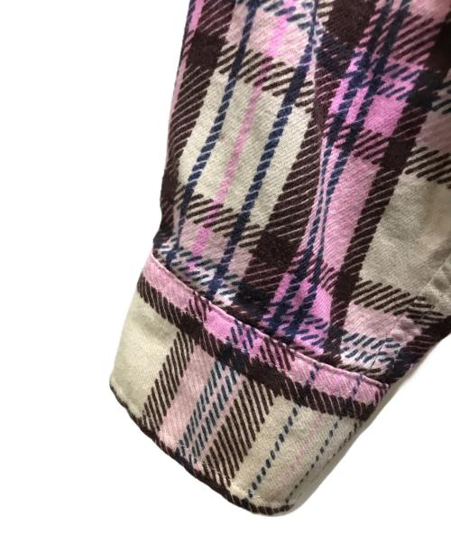 SUPREME（シュプリーム）Supreme (シュプリーム) 24SS Printed Hooded Flannel Shirt（プリンテッドフーデッドフランネルシャツ） パープル サイズ:Sの古着・服飾アイテム