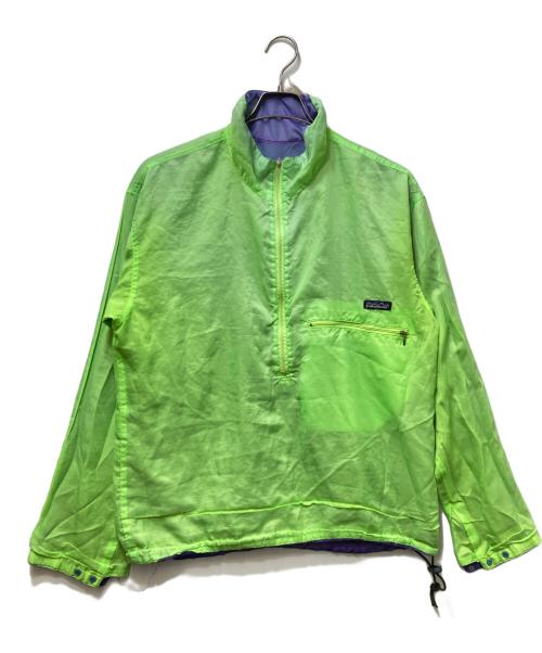 Patagonia（パタゴニア）Patagonia (パタゴニア) LIGHTWAIGHT Half Zip Reversible Nylon Jacket パープル サイズ:Mの古着・服飾アイテム