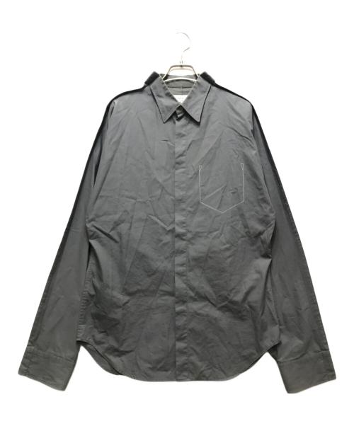Maison Margiela（メゾンマルジェラ）Maison Margiela (メゾンマルジェラ) コットンポプリンシャツ グレー サイズ:39の古着・服飾アイテム