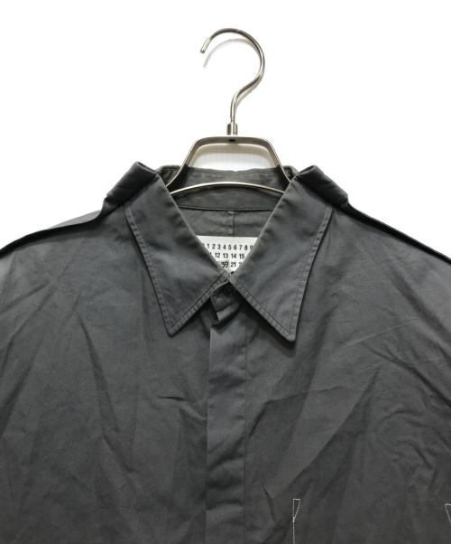 Maison Margiela（メゾンマルジェラ）Maison Margiela (メゾンマルジェラ) コットンポプリンシャツ グレー サイズ:39の古着・服飾アイテム