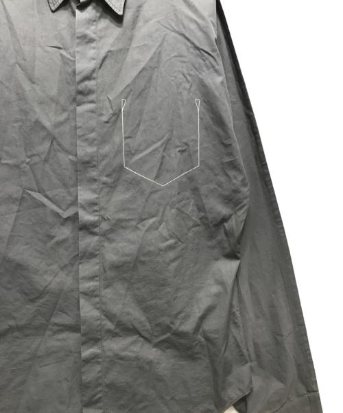 Maison Margiela（メゾンマルジェラ）Maison Margiela (メゾンマルジェラ) コットンポプリンシャツ グレー サイズ:39の古着・服飾アイテム