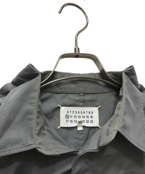 Maison Margiela（メゾンマルジェラ）Maison Margiela (メゾンマルジェラ) コットンポプリンシャツ グレー サイズ:39の古着・服飾アイテム