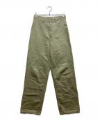MARKAWAREマーカウェア）の古着「CARPENTER TROUSERS HEMPxORGANIC COTTON DRILL」｜グリーン