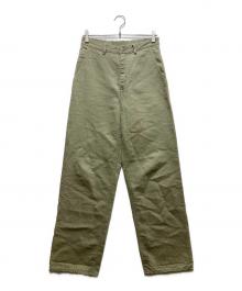 MARKAWARE（マーカウェア）の古着「CARPENTER TROUSERS HEMPxORGANIC COTTON DRILL」｜グリーン