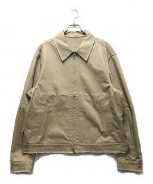 coor（クアー）の古着「ツイストループ ローカット ジャケット　 韓国ブランド」｜ベージュ