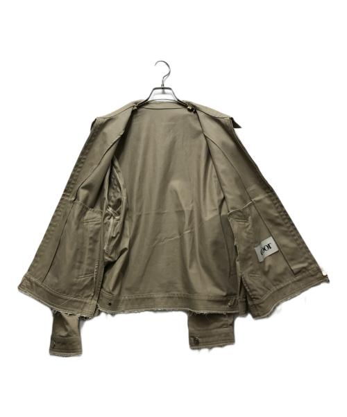 coor（クアー）coor (クアー) ツイストループ ローカット ジャケット　 韓国ブランド ベージュ サイズ:Mの古着・服飾アイテム