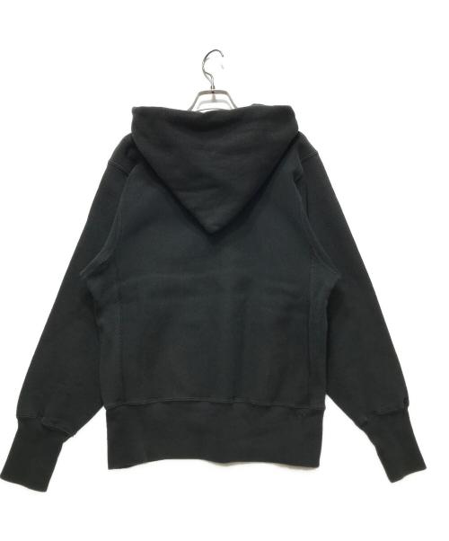 Champion（チャンピオン）Champion (チャンピオン) 90’s リバースウィーブ プルオーバー パーカー　メキシコ製 / 刺繍タグ/ Stanford University / 身幅50㎝ 着丈58㎝  ブラック サイズ:Sの古着・服飾アイテム