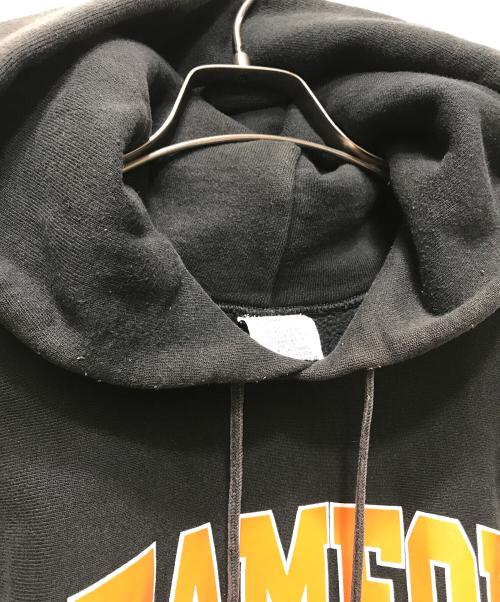 Champion（チャンピオン）Champion (チャンピオン) 90’s リバースウィーブ プルオーバー パーカー　メキシコ製 / 刺繍タグ/ Stanford University / 身幅50㎝ 着丈58㎝  ブラック サイズ:Sの古着・服飾アイテム