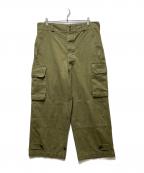 French Armyフランス軍）の古着「～50’s M-47 ミリタリーカーゴパンツ 前期型 / コットンツイル」｜オリーブ