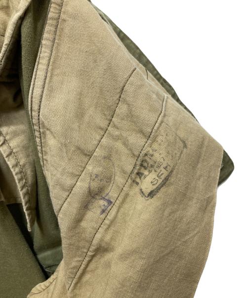 French Army（フランス軍）French Army (フランス軍) ～50’s M-47 ミリタリーカーゴパンツ 前期型 / コットンツイル オリーブ サイズ: 35の古着・服飾アイテム