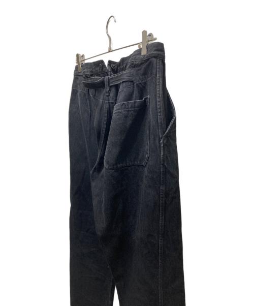 COMOLI（コモリ）COMOLI (コモリ) デニムオーバーパンツ P01-03003 ブラック サイズ:1の古着・服飾アイテム