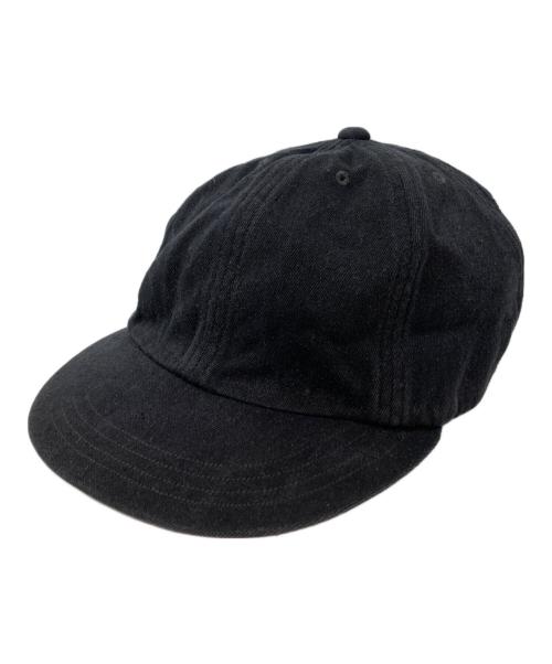 COMOLI（コモリ）COMOLI (コモリ) シルクネップキャップ ブラックの古着・服飾アイテム