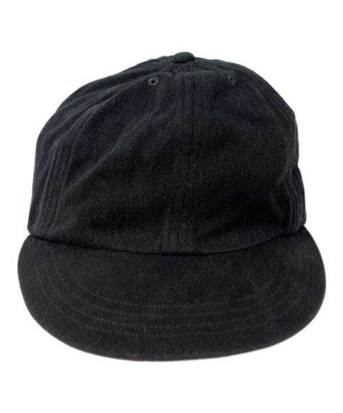 COMOLI（コモリ）COMOLI (コモリ) シルクネップキャップ ブラックの古着・服飾アイテム