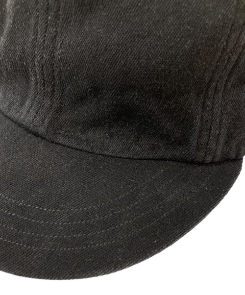 COMOLI（コモリ）COMOLI (コモリ) シルクネップキャップ ブラックの古着・服飾アイテム
