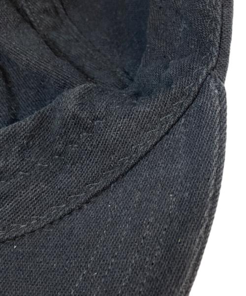 COMOLI（コモリ）COMOLI (コモリ) シルクネップキャップ ブラックの古着・服飾アイテム