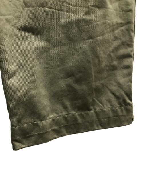 AURALEE（オーラリー）AURALEE (オーラリー) 18AW WASHED FINX CHINO WIDE PANTS（ウォッシュドフィンクスチノワイドパンツ） カーキ サイズ:3の古着・服飾アイテム