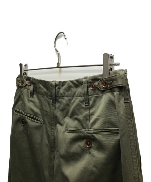 AURALEE（オーラリー）AURALEE (オーラリー) 18AW WASHED FINX CHINO WIDE PANTS（ウォッシュドフィンクスチノワイドパンツ） カーキ サイズ:3の古着・服飾アイテム