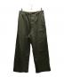 AURALEE（オーラリー）の古着「18AW WASHED FINX CHINO WIDE PANTS（ウォッシュドフィンクスチノワイドパンツ）」｜カーキ