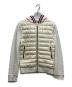 MONCLER（モンクレール）の古着「MAGLIA CARDIGAN / スウェット切替 ダウンジャケット/マリアカーディガン」｜アイボリー