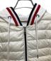中古・古着 MONCLER (モンクレール) MAGLIA CARDIGAN / スウェット切替 ダウンジャケット/マリアカーディガン アイボリー サイズ:XS：40000円