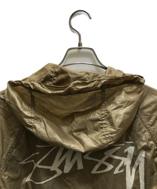 stussy（ステューシー）stussy (ステューシー) 24SS BEACH SHELL WRINKLED NYLON JACKET（ビーチシェルリンクルドナイロンジャケット）115746 カーキ サイズ:Sの古着・服飾アイテム