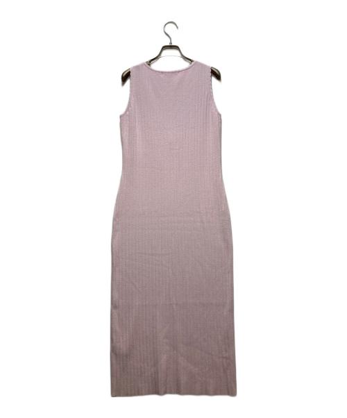 HER LIP TO（ハーリップトゥ）Her lip to (ハーリップトゥ) H Emblem Knit Dress ピンク サイズ:Mの古着・服飾アイテム