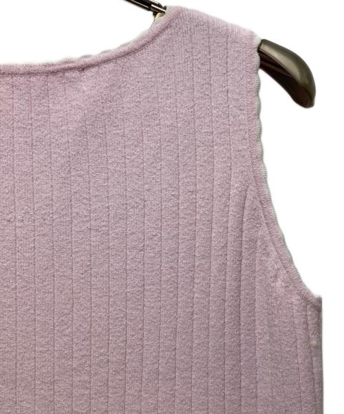 HER LIP TO（ハーリップトゥ）Her lip to (ハーリップトゥ) H Emblem Knit Dress ピンク サイズ:Mの古着・服飾アイテム