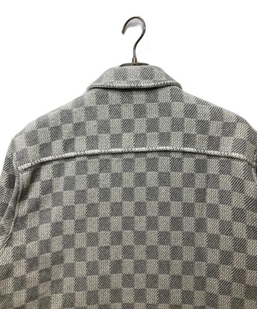 KITH（キス）KITH (キス) Check Boucle Boxy Collared Overshirt グレー サイズ:Lの古着・服飾アイテム
