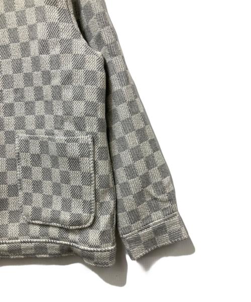 KITH（キス）KITH (キス) Check Boucle Boxy Collared Overshirt グレー サイズ:Lの古着・服飾アイテム