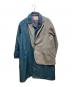 KOLOR（カラー）の古着「Check Paneled Coat ドッキングコート(チェックパターンドコート)　23AW　23WCM-C03106　」｜ブラウン×グリーン