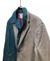 中古・古着 KOLOR (カラー) Check Paneled Coat ドッキングコート(チェックパターンドコート)　23AW　23WCM-C03106　 ブラウン×グリーン サイズ:2：50000円