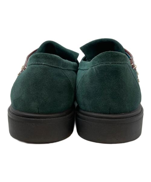 KOLOR（カラー）KOLOR (カラー) パッチワーク ビットローファー グリーン サイズ:27.5cmの古着・服飾アイテム