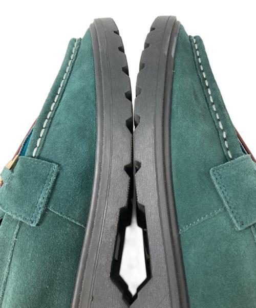 KOLOR（カラー）KOLOR (カラー) パッチワーク ビットローファー グリーン サイズ:27.5cmの古着・服飾アイテム