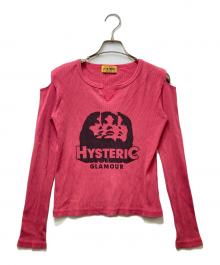 Hysteric Glamour（ヒステリックグラマー）の古着「ガールプリント AMPLIFIED チビTシャツ Y2K」｜ピンク