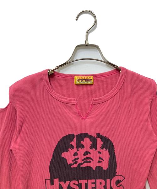 Hysteric Glamour（ヒステリックグラマー）Hysteric Glamour (ヒステリックグラマー) ガールプリント AMPLIFIED チビTシャツ Y2K ピンク サイズ:FREEの古着・服飾アイテム