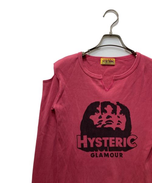 Hysteric Glamour（ヒステリックグラマー）Hysteric Glamour (ヒステリックグラマー) ガールプリント AMPLIFIED チビTシャツ Y2K ピンク サイズ:FREEの古着・服飾アイテム