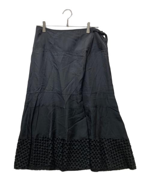 tricot COMME des GARCONS（トリココムデギャルソン）tricot COMME des GARCONS (トリココムデギャルソン) ラップスカート　 AD2006 ブラック サイズ:Mの古着・服飾アイテム