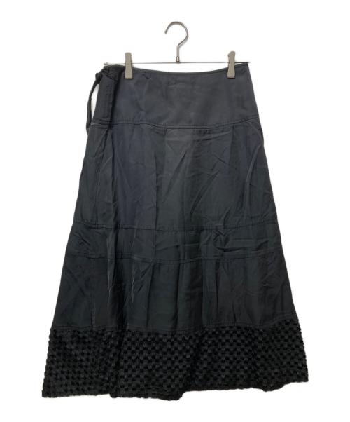 tricot COMME des GARCONS（トリココムデギャルソン）tricot COMME des GARCONS (トリココムデギャルソン) ラップスカート　 AD2006 ブラック サイズ:Mの古着・服飾アイテム