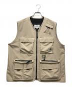 Carhartt WIPカーハート ワーク イン プログレス）の古着「Elmwood Vest（エルムウッドベスト）　I026023」｜ベージュ