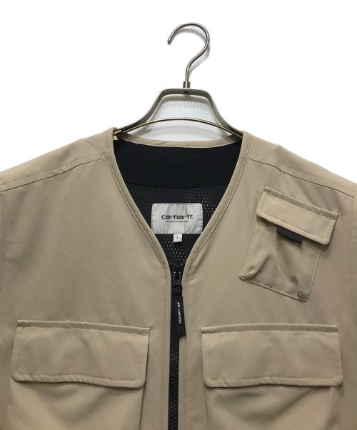 Carhartt WIP（カーハート ワーク イン プログレス）CARHARTT WIP (カーハート ワーク イン プログレス) Elmwood Vest（エルムウッドベスト）　I026023 ベージュ サイズ:Lの古着・服飾アイテム