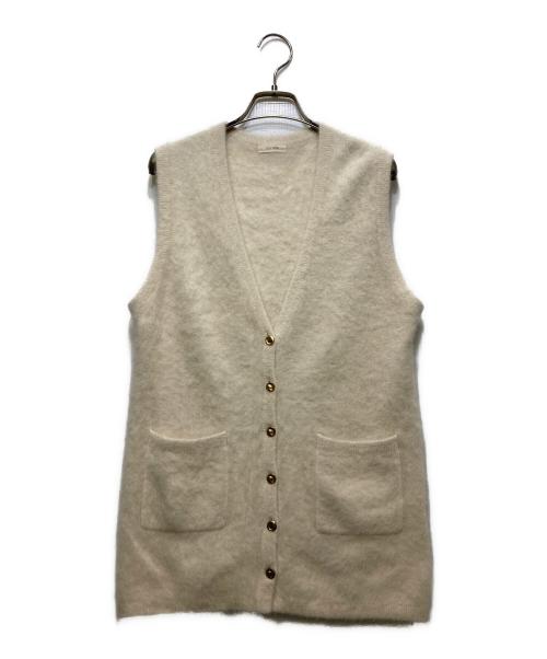 DES PRES（デ プレ）DES PRES (デ プレ) フォックスカシミヤ Vネックベスト アイボリー サイズ:FREEの古着・服飾アイテム