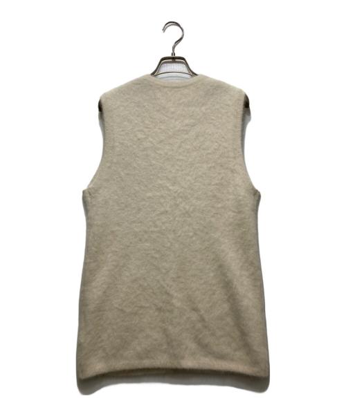 DES PRES（デ プレ）DES PRES (デ プレ) フォックスカシミヤ Vネックベスト アイボリー サイズ:FREEの古着・服飾アイテム