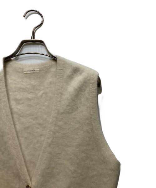 DES PRES（デ プレ）DES PRES (デ プレ) フォックスカシミヤ Vネックベスト アイボリー サイズ:FREEの古着・服飾アイテム